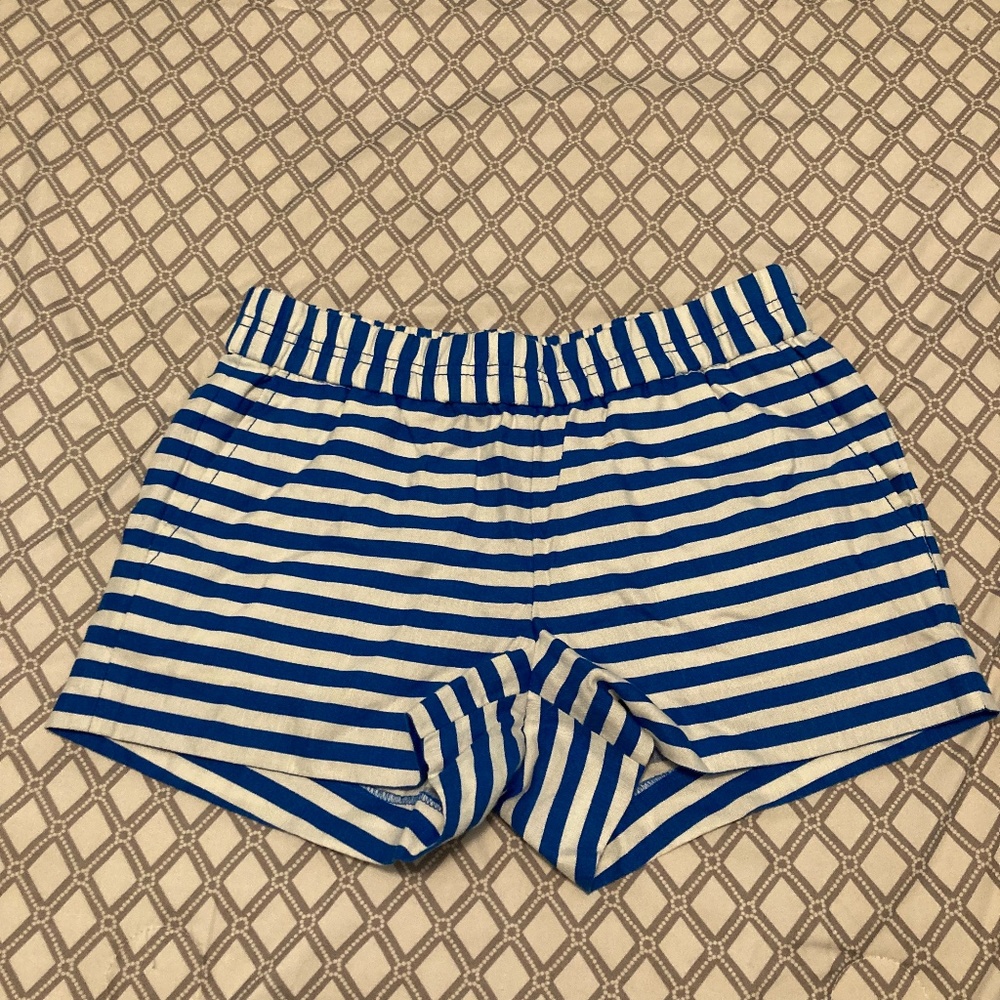 striped jcrew women's shorts size 0